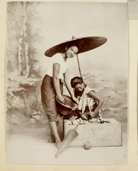 Mädchen mit Sonnenschirm, 1890